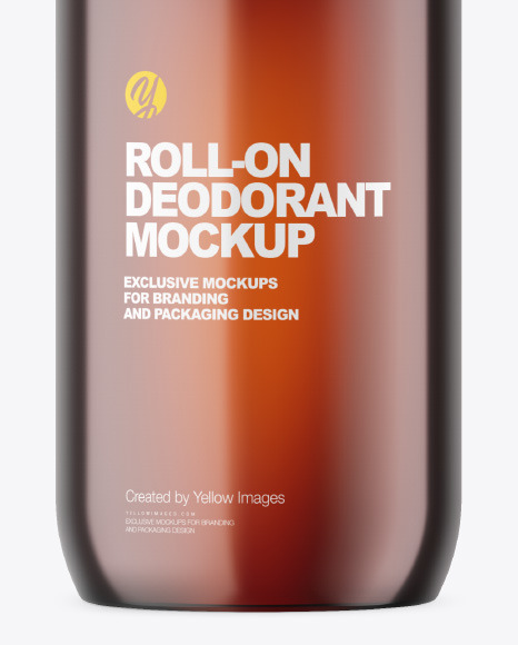 Amber Roll-On Deodorant Mockup