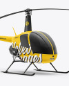 Helicopter Mockup - Half Side View