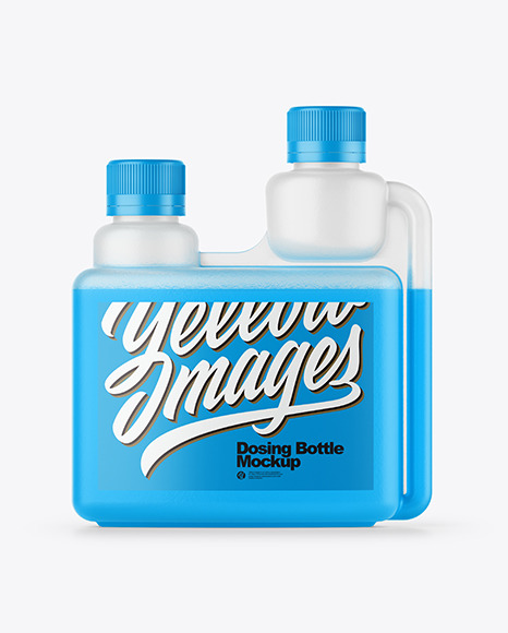 Matte Dosing Bottle Mockup - Front View