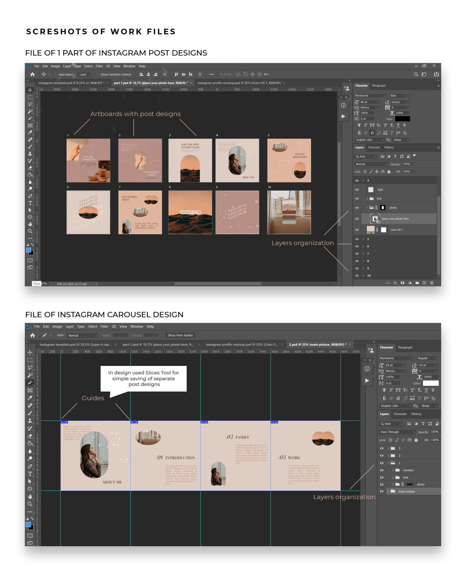Instagram PSD Templates Bundle Instagram PSD Templates Bundle