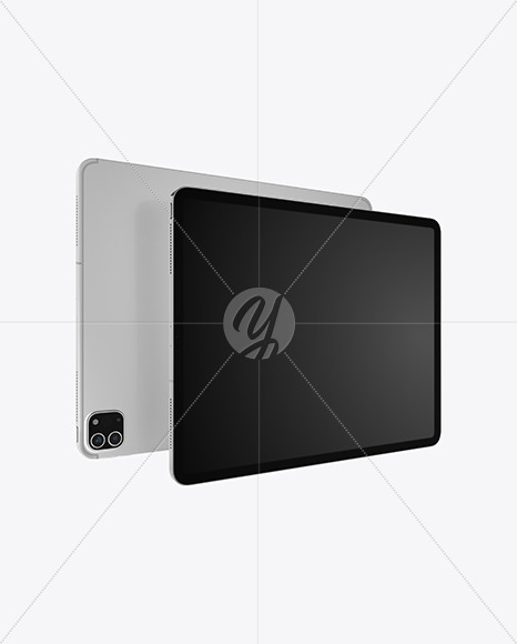 iPad Pro Silver Mockup