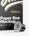 Kraft Box With Coffee Capsules Mockup