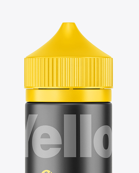 Matte E-Liquid Bottle Mockup