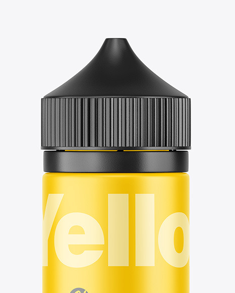 Matte E-Liquid Bottle Mockup