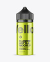 Metallic E-Liquid Bottle Mockup