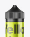 Metallic E-Liquid Bottle Mockup