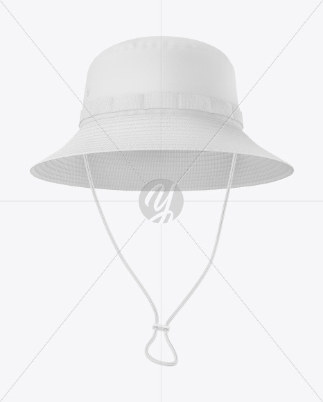 Bucket Hat with Wide Brim Mockup