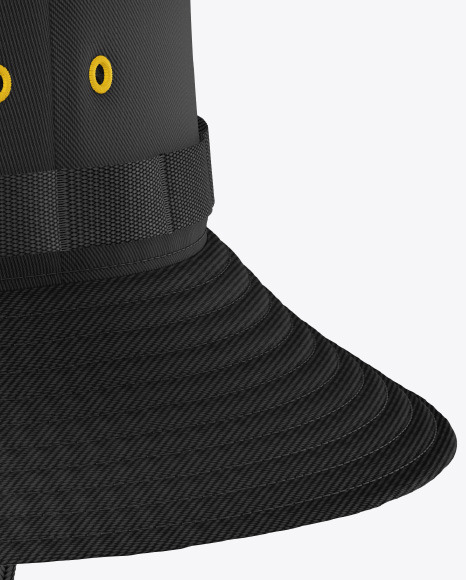 Bucket Hat with Wide Brim Mockup