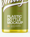 Color Plastic Bottle with Pump Mockup