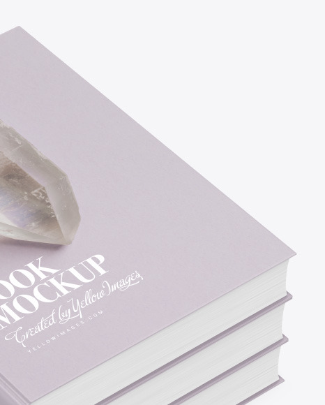 Hardcover Books w/ Matte Cover Mockup