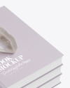 Hardcover Books w/ Matte Cover Mockup