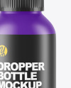 Matte Plastic Dropper Bottle Mockup Matte Plastic Dropper Bottle Mockup