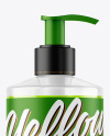 Color Liquid Bottle with Pump Mockup Color Liquid Bottle with Pump Mockup
