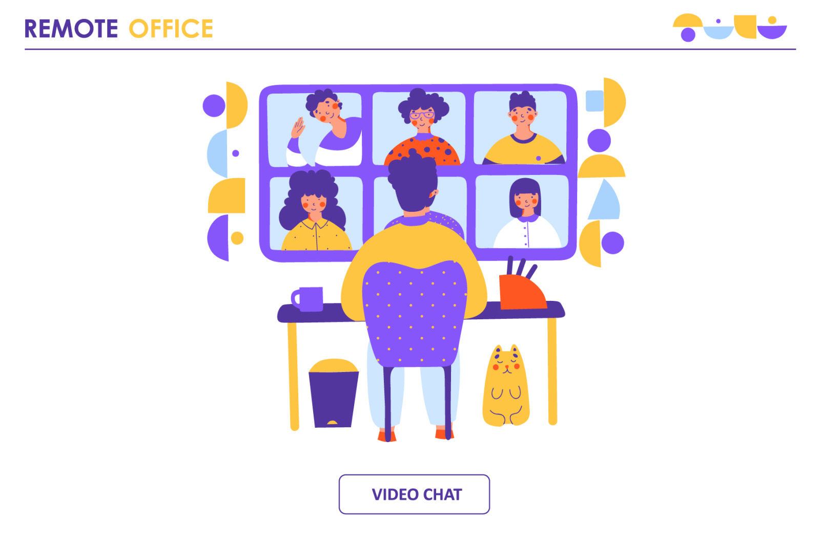 Remote Office - illustration Remote Office - illustration