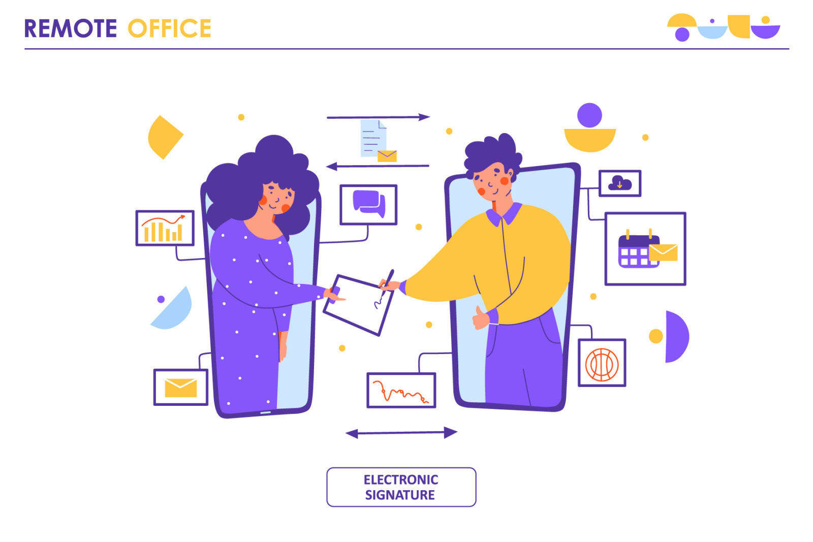 Remote Office - illustration Remote Office - illustration