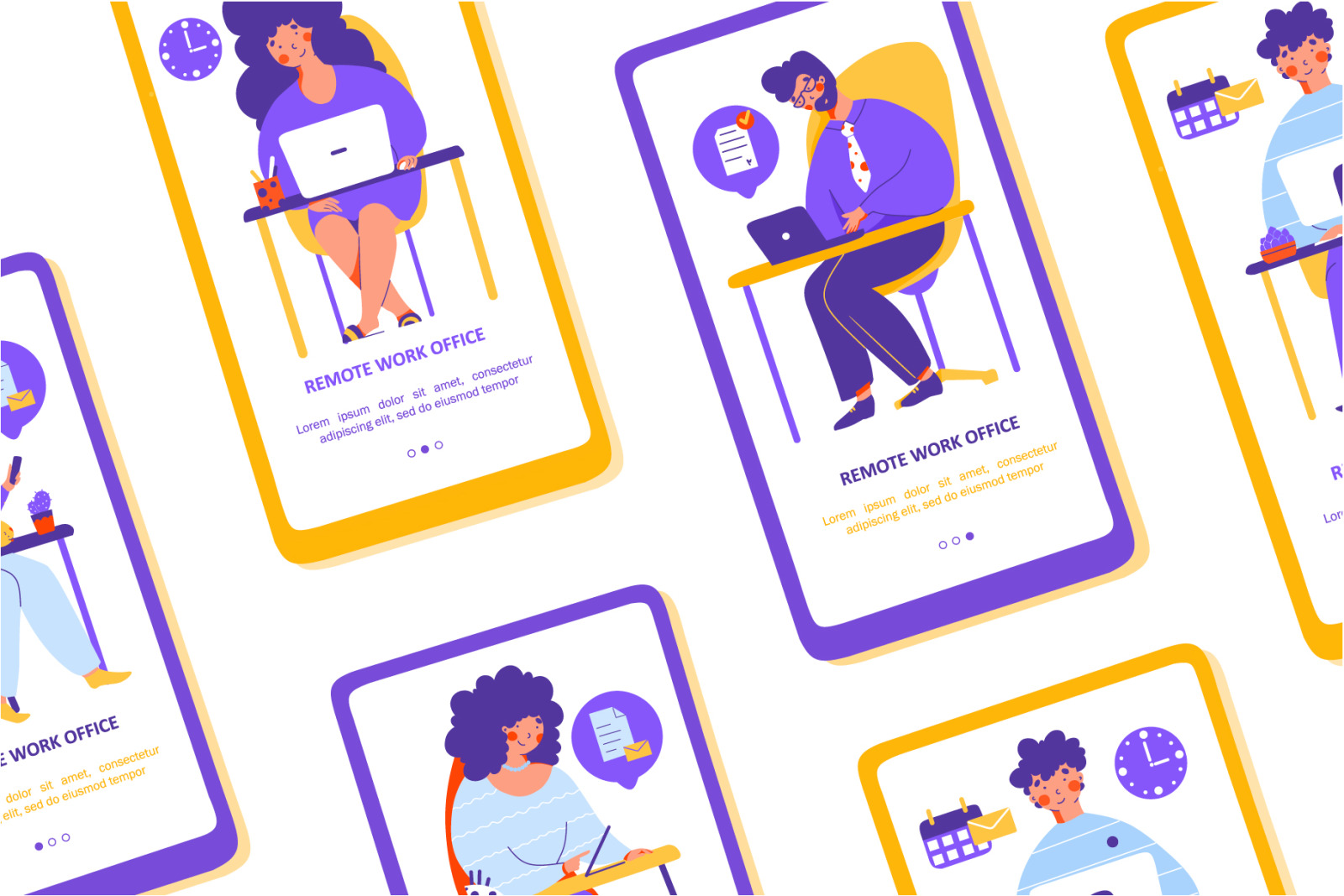 Remote Office - illustration Remote Office - illustration