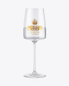 Clear Wine Glass Mockup