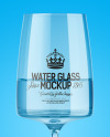 Clear Wine Glass Mockup