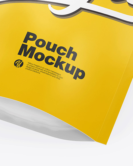 Matte Stand-Up Pouch Mockup