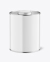 Tin Can with Glossy Finish Mockup