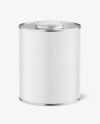 Tin Can with Kraft Finish Mockup