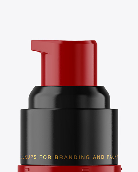 Glossy Airless Pump Bottle Mockup