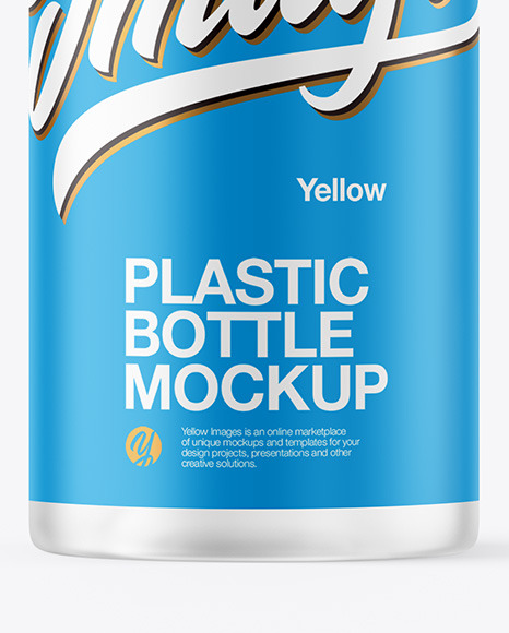 Frosted Plastic Bottle with Pump Mockup Frosted Plastic Bottle with Pump Mockup