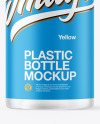 Frosted Plastic Bottle with Pump Mockup