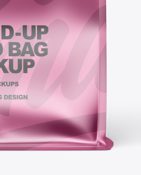 Metallic Food Bag Mockup