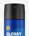 Matte Aerosol Bottle Mockup