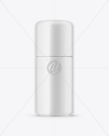 Glossy Plastic Cosmetic Bottle Mockup