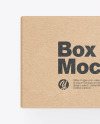 Kraft Box w/ Glossy Cosmetic Tube Mockup