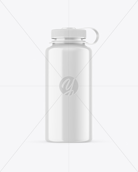 Glossy Sport Bottle Mockup