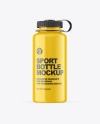 Glossy Sport Bottle Mockup