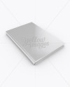 Glossy Book Mockup - Half Side View (High-Angle Shot)