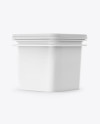 Plastic Container Mockup - Half Side View