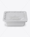 Plastic Container Mockup - High-Angle Shot