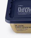 Plastic Container Mockup - High-Angle Shot