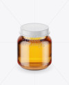 Baby Apple Juice Small Jar Mockup (High-Angle Shot)