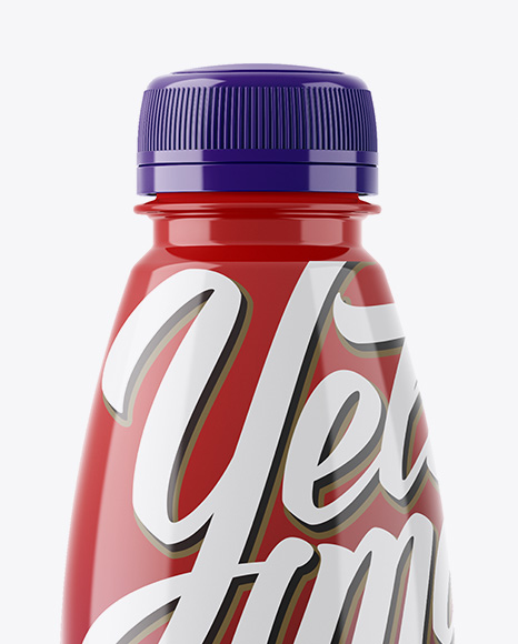 Glossy PET Bottle Mockup