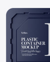 Two Plastic Containers Mockup - Side & Top Views