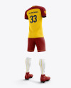 Men’s Full Soccer Team Kit mockup (Hero Back Shot)