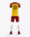 Men’s Full Soccer Team Kit mockup (Back View)