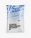 Milk Sachet Mockup - Top View