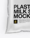 Milk Sachet Mockup - Top View