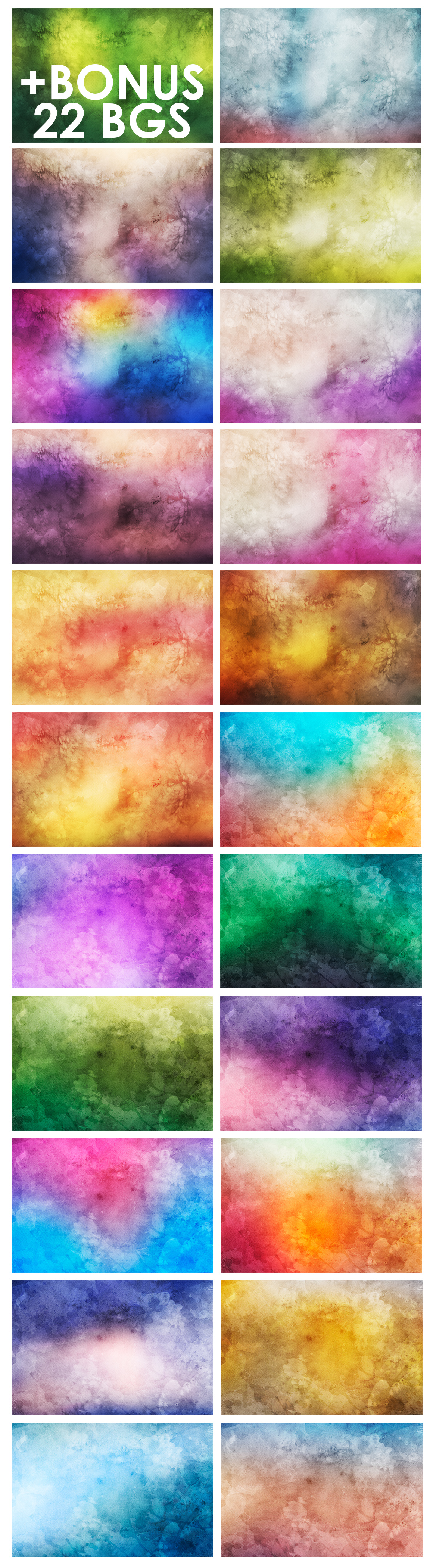 52 Watercolor Backgrounds