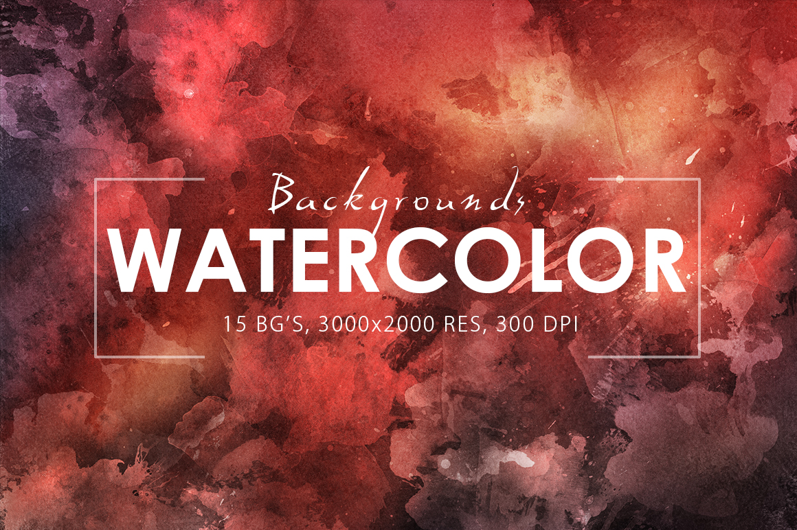 Watercolor Backgrounds 2 &amp; Bonus