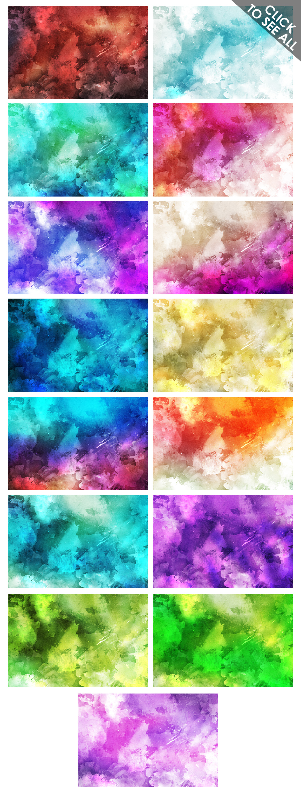 Watercolor Backgrounds 2 &amp; Bonus