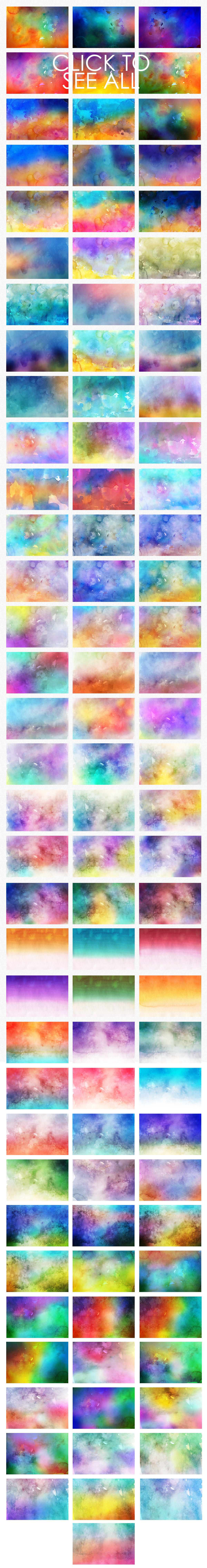 100 Watercolor Backgrounds Vol. 1