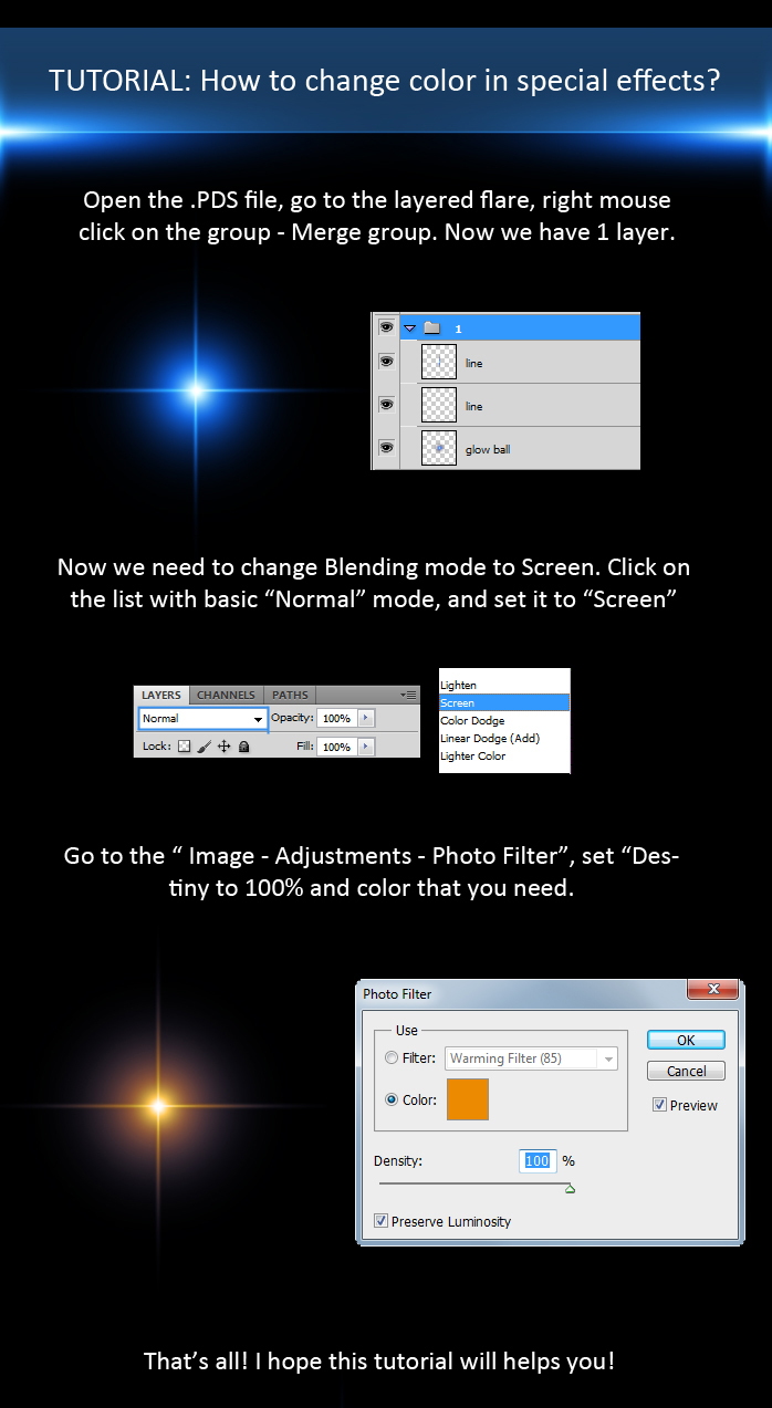 Lens Flares & Stars Lens Flares & Stars